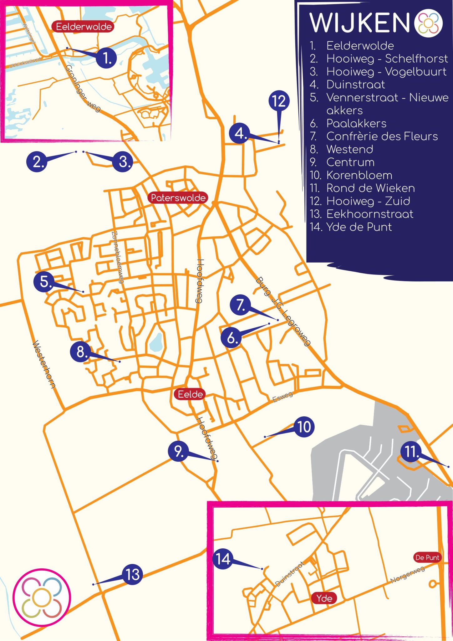 Overzicht Locaties Corsowijken 2023