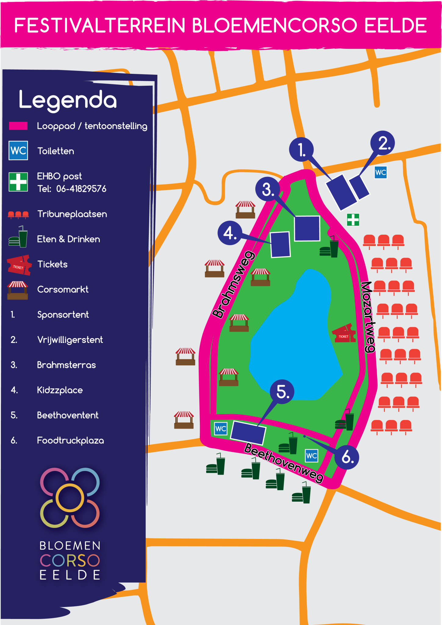 Plattegrond Festivalterrein Bloemencorso Eelde 2025 Plattegrond Festival Terrein