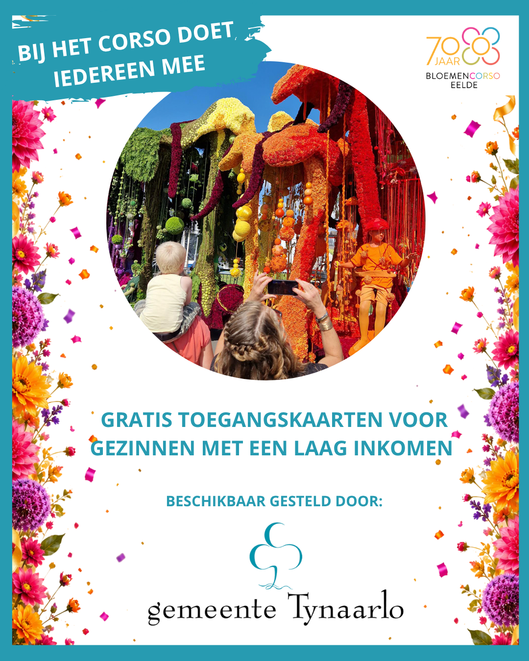 Gratis toegangskaarten voor gezinnen met een laag inkomen